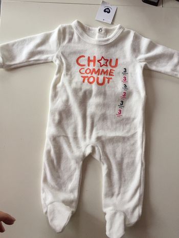 Pyjama « chou comme tout » Taille 3 mois