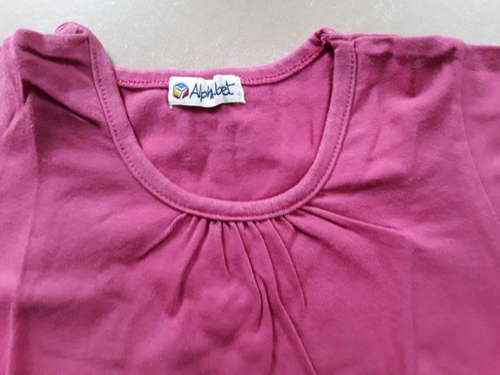 T-shirt rose ALPHABET 6 ans