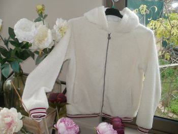 blouson polaire bouclé