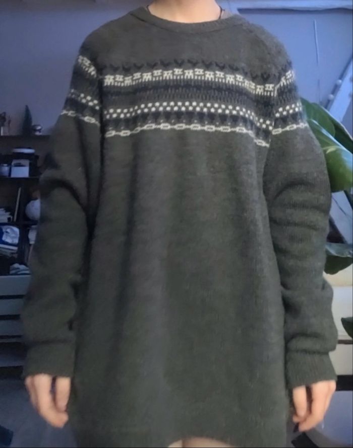 Pull en laine à motifs - photo numéro 5