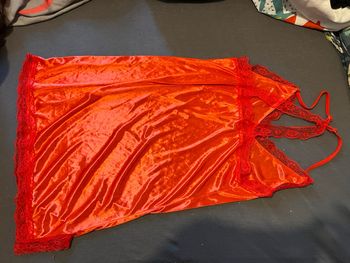 Chemise de nuit rouge