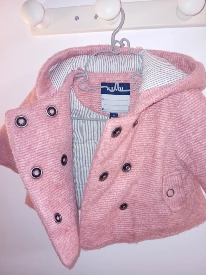 Veste style drap de laine Kiabi - photo numéro 3