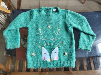 Pull vert 24 mois