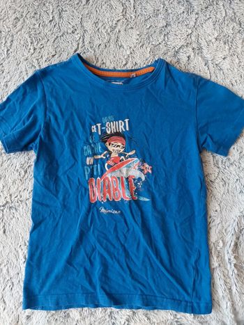 Tee shirt bleu 8a
