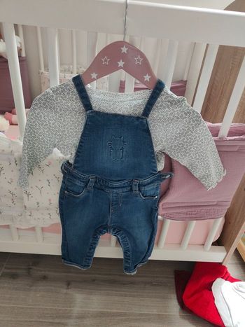Ensemble salopette jean