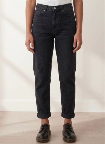 Jean mom noir taille haute S/36 – Bonjour 
