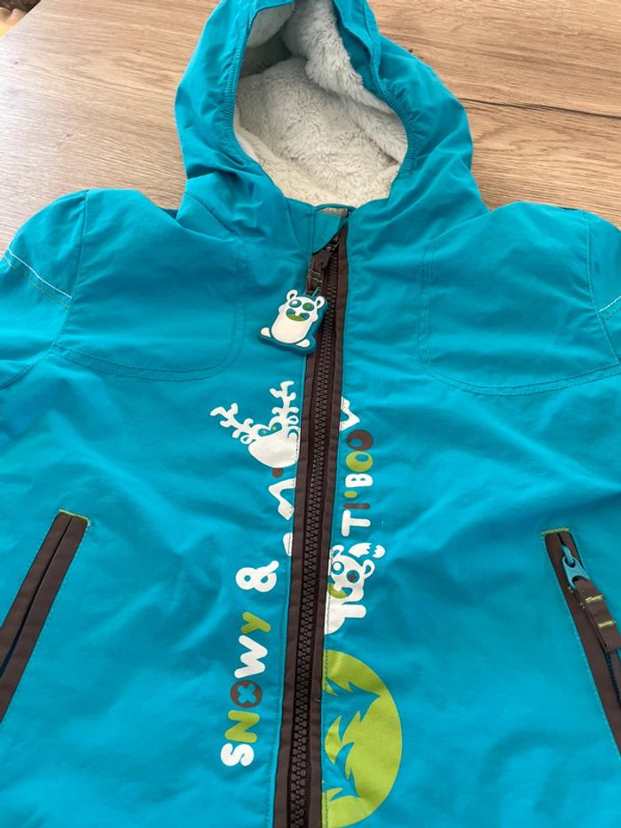 Ensemble salopette+manteau+moufles ski 3 ans - photo numéro 5
