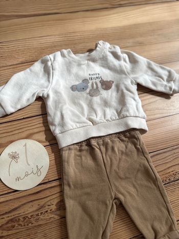 Ensemble garçon 1 mois Kiabi 