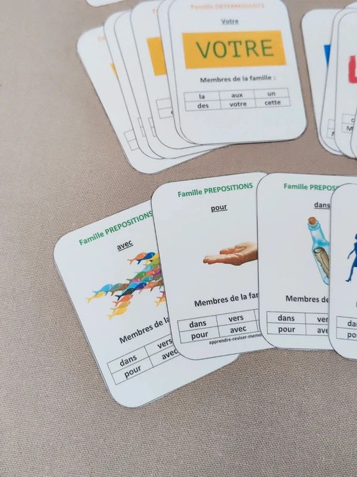 Jeu des 7 familles sur la grammaire Montessori - photo numéro 7