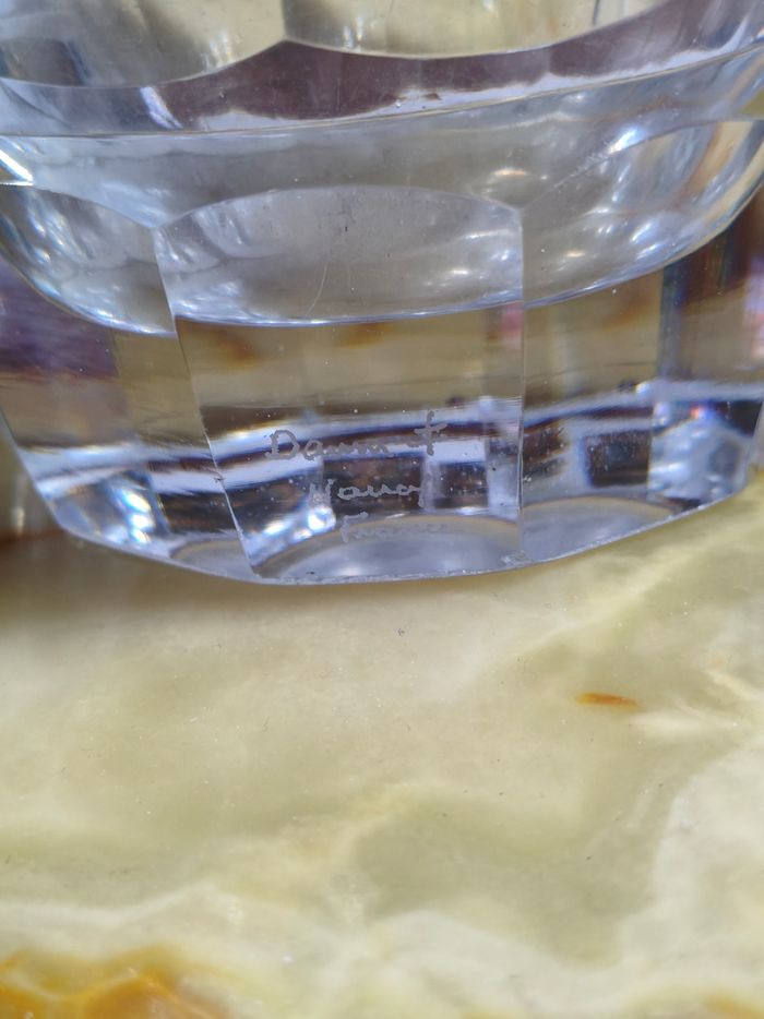 Vase en cristal de verre signé Daum Nancy France - photo numéro 3