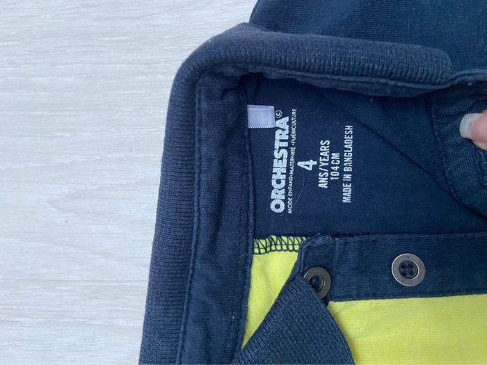 Polo bleu et jaune - photo numéro 3