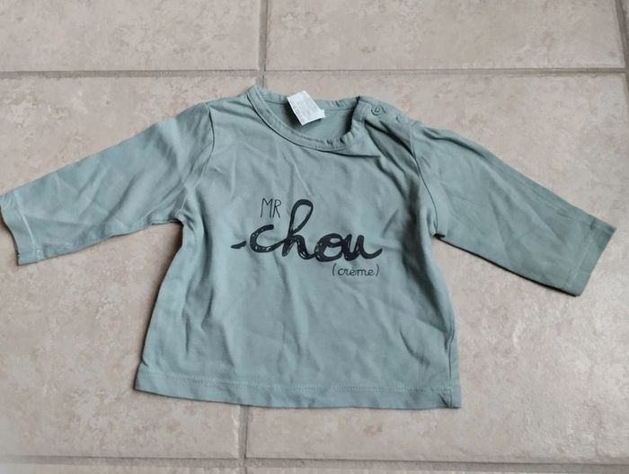 T-shirt manches longues 3 mois