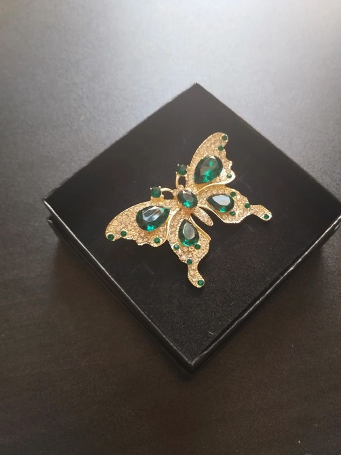 Broche vintage papillon - photo numéro 3