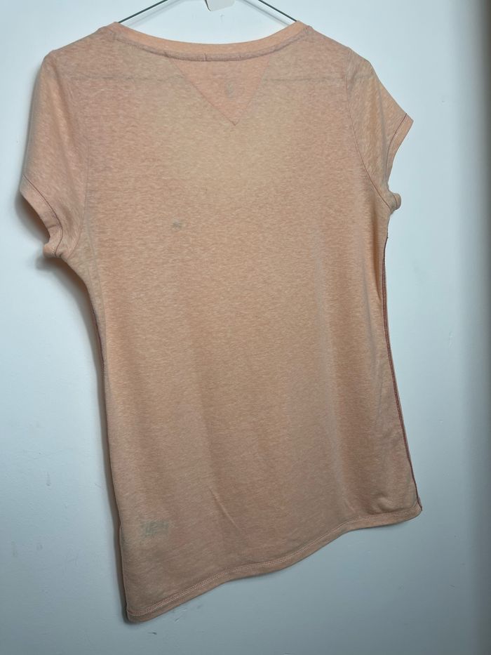 Teeshirt Tommy Hilfiger corail / rose fluide - taille M - photo numéro 6