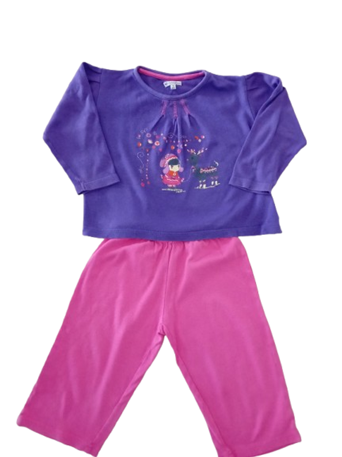 Pyjama d'hiver fille 3 ans U essentiel - photo numéro 3