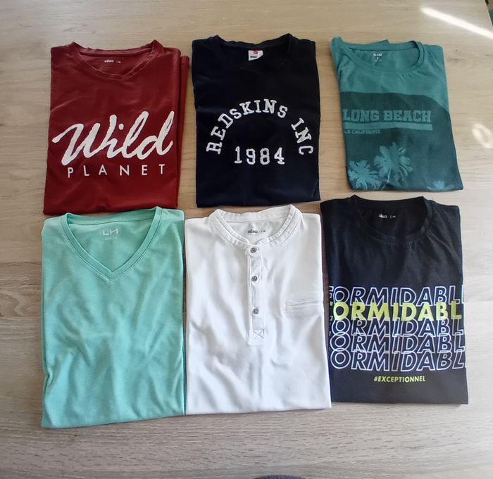Lot 6 t-shirts garçon 16 ans - Excellent état