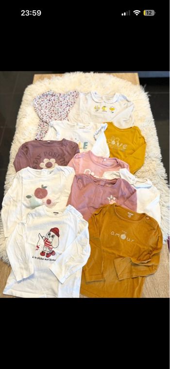 Lot de 11 hauts - 18 mois