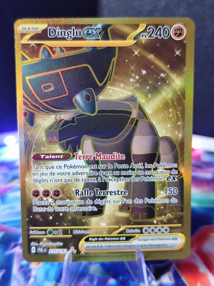 Carte pokémon neuve 🇨🇵 Dinglu EX 275/193 Gold Évolution à Paldéa