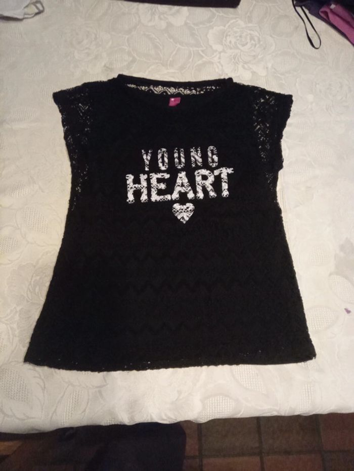 Top dentelle polyester