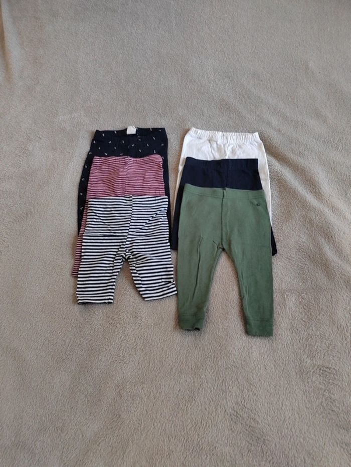 Lot 6 leggings 6 mois