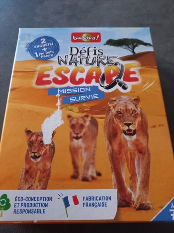 Jeu défis nature escape mission survie 