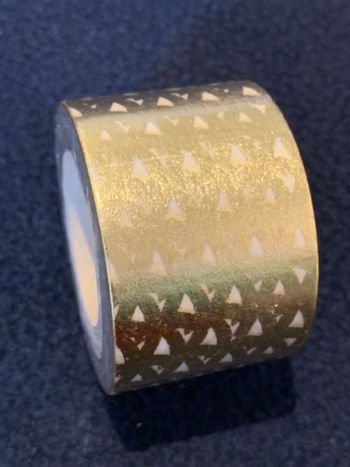 Un Washi tape ruban adhésif, doré Rayher 3cm x 15m