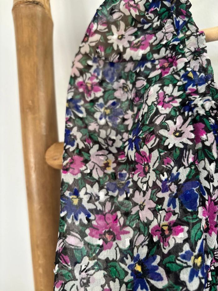 Blouse à fleurs Lulu Castagnette taille 40/L - photo numéro 3