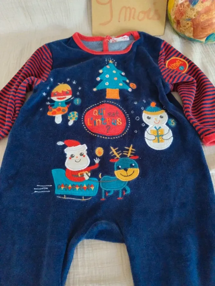 Pyjama Noël 9M/71cm - photo numéro 2