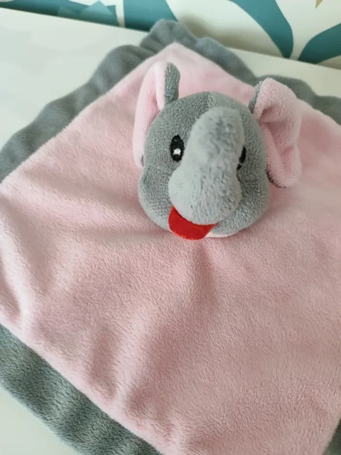 Doudou plat elephant sandy - photo numéro 3