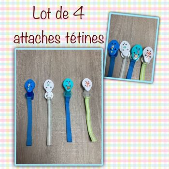 Lot de 4 attaches tétines