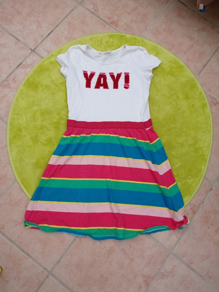 Robe blanche Bonprix taille 12/13 ans