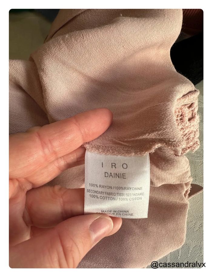 Short fluide rose poudrée - Iro - photo numéro 4