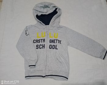 Lulu castagnette veste sweat zippé capuche