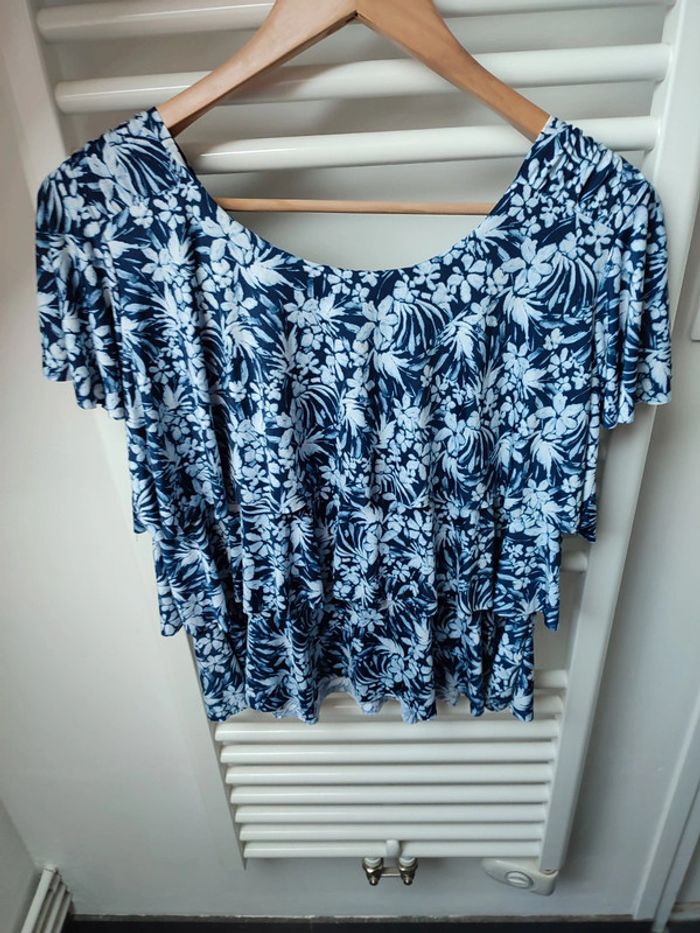 Top fleuri a volants M/L/XL - photo numéro 10