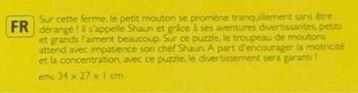Puzzle en bois Shaun the Sheep Neuf - photo numéro 3