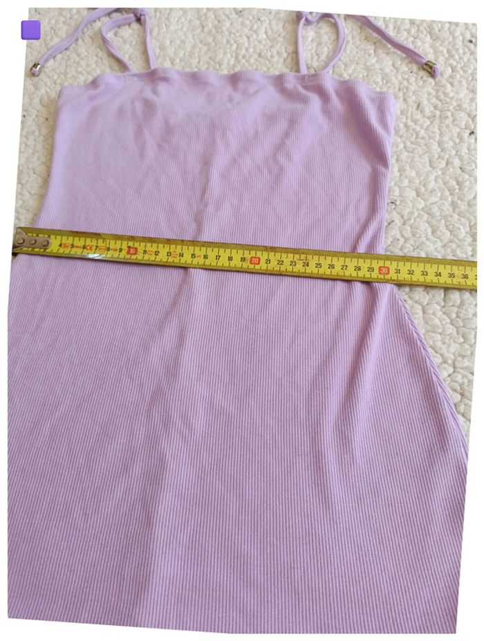 Robe violette à bretelles fines – minimaliste, été, y2k - photo numéro 5