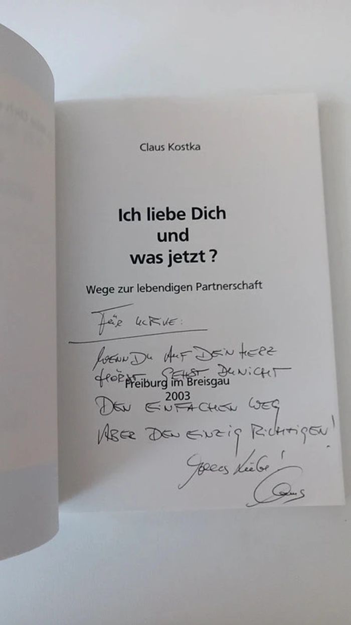 Buch : Ich liebe Dich und was jetzt? - Klaus Kostka - Livre en allemand - photo numéro 5