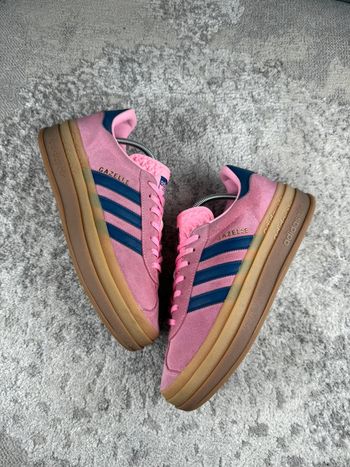 Adidas Originals Gazelle Bold - Pink & Navy Blue & Gum