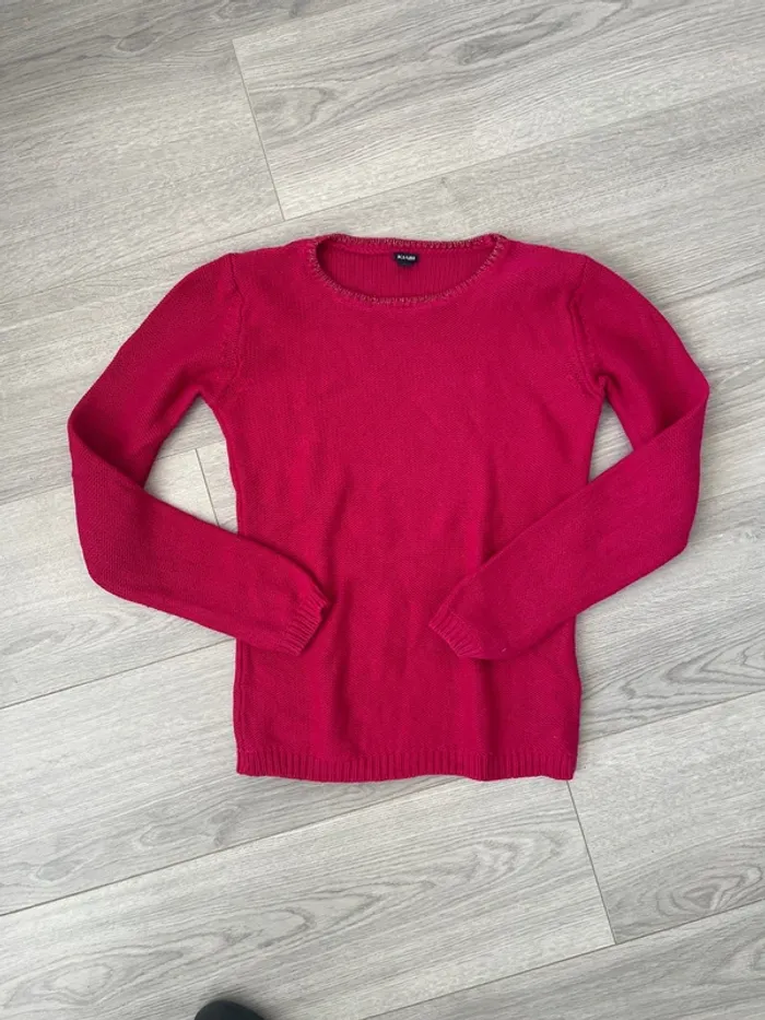 Pull fille laine