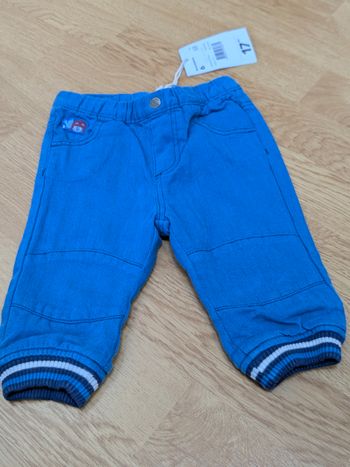Pantalon bleu doublé