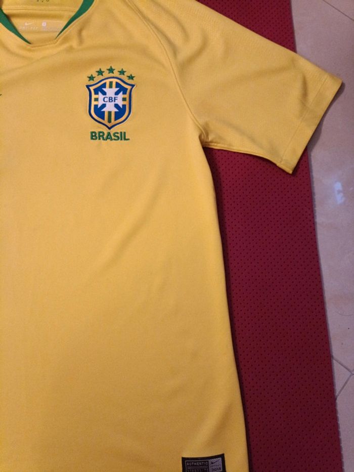 Maillot de foot Brésil, Nike Authentique Officiel taille Adulte S - photo numéro 2