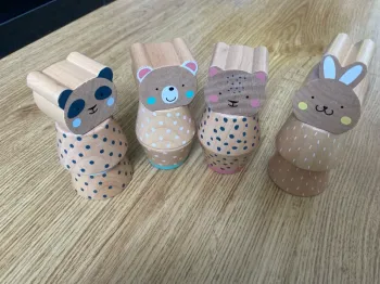 Jeu des animaux à visser en bois
