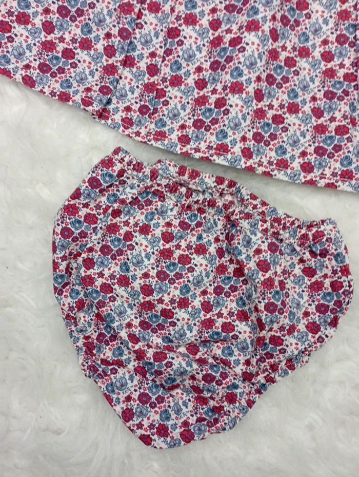 Robe été fleurie + bloomer 6m - photo numéro 4