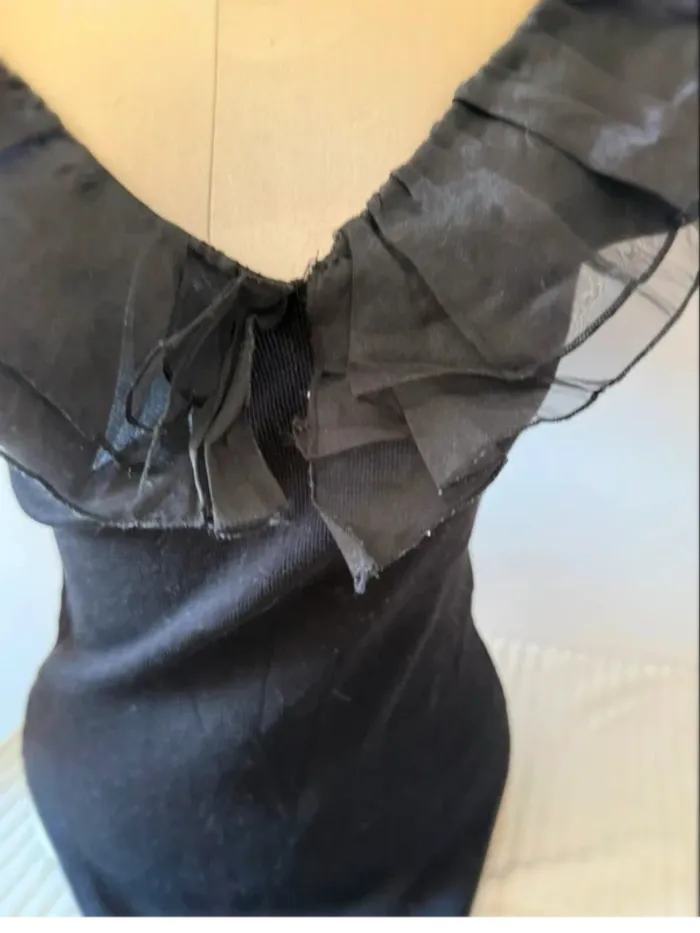 Body noir Amisu avec froufrou – Taille XL - photo numéro 3