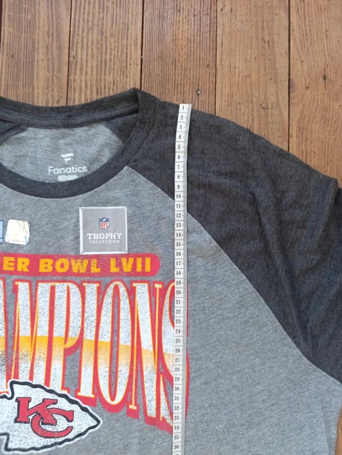T-shirt fanatics NFL Kansas City super bowl trophy XL - photo numéro 7