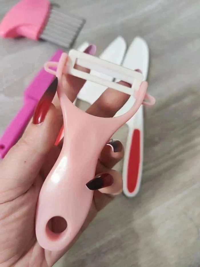 Ensemble de cuisine 6 pièces pour enfant neuf rouge rose - photo numéro 10