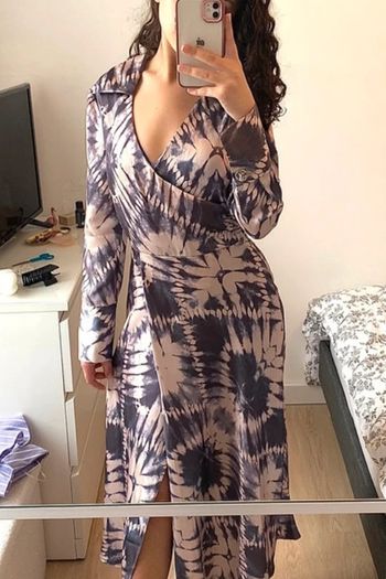 Robe cache cœur satiné mango taille s