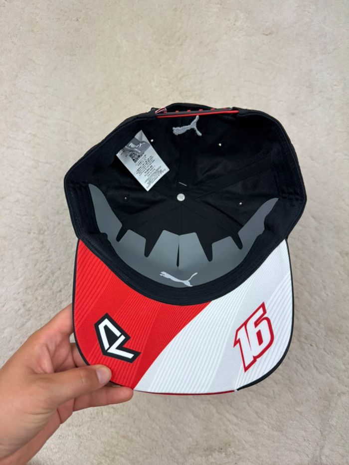Casquette Ferrari Puma F1 16 Charles Leclerc Rouge et Noir Neuve - photo numéro 8