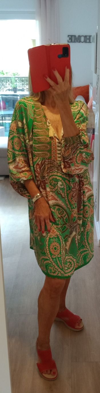Robe courte imprimée Pohéme