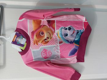 pull pat patrouille rose taille 2 ans